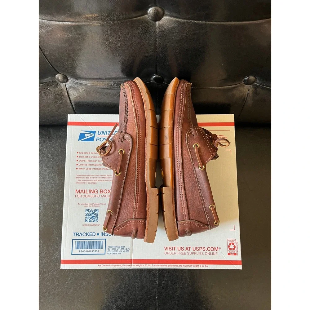 Orvis by Gokey Mens Brown‎ Leather Boat Shoes